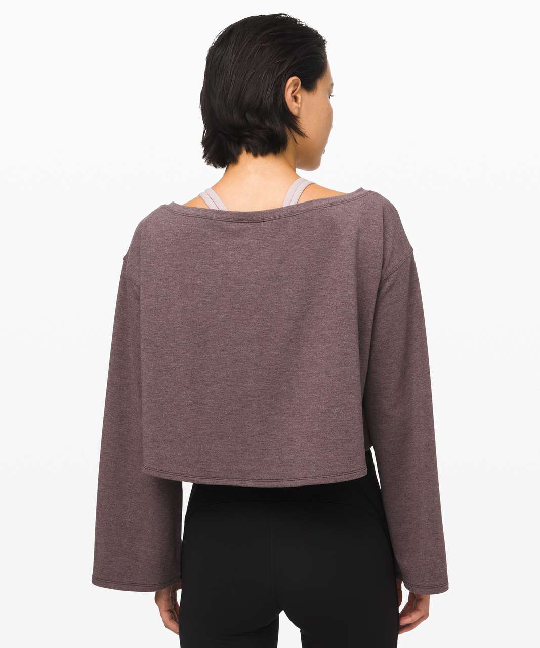 Lululemon Show your Depth Long Sleeve - Heathered Antique Bark