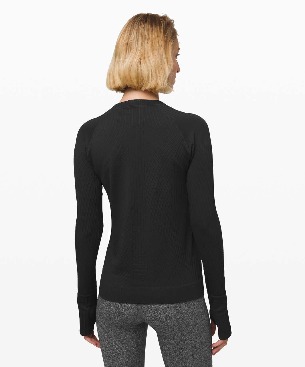 Lululemon Rest Less Pullover - Black / Black (Sixth Release)