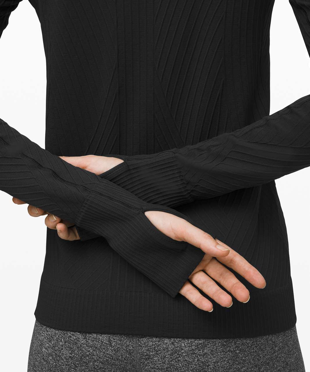 Lululemon Rest Less Pullover - Black / Black (Sixth Release)