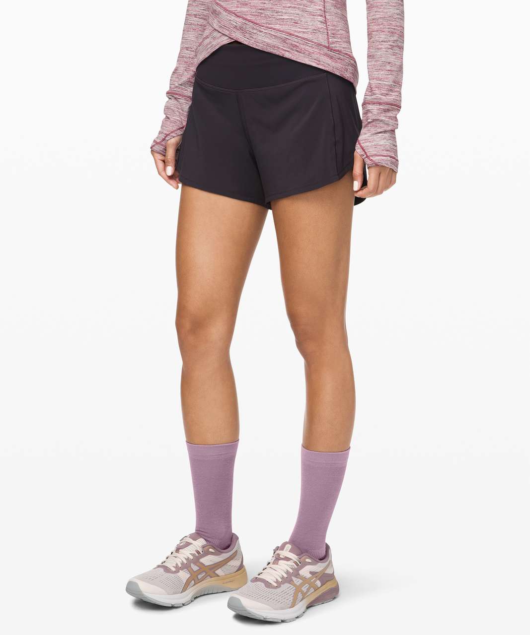 Lululemon Coast to Roam Crew Sock *Wool - Frosted Mulberry / Smoky Blush