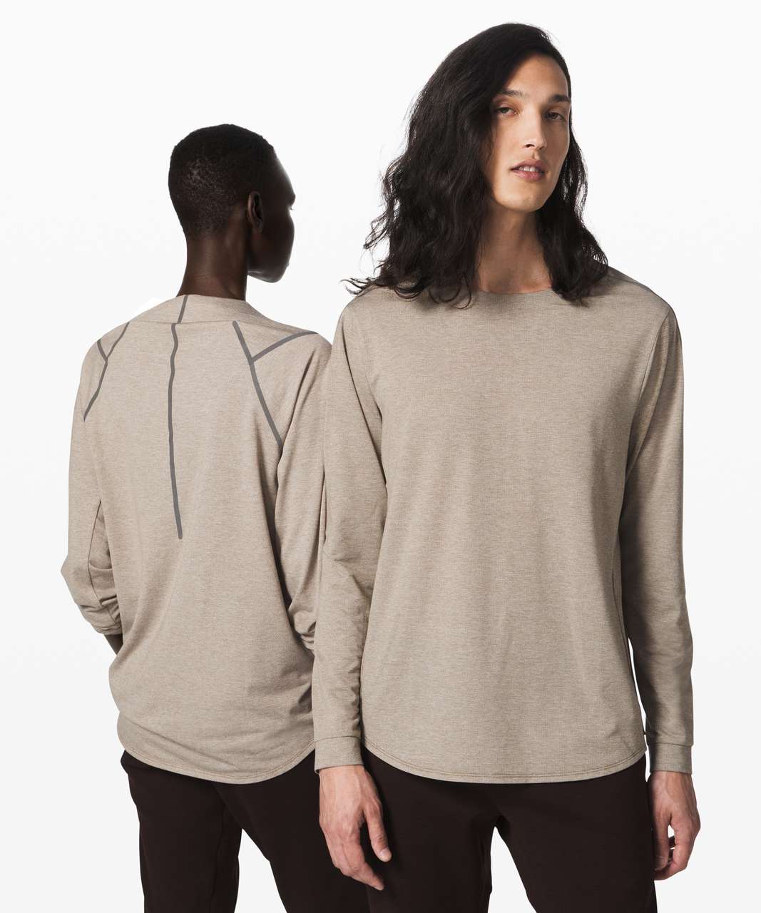 Lululemon Refract Long Sleeve *lululemon lab - Heathered Nomad