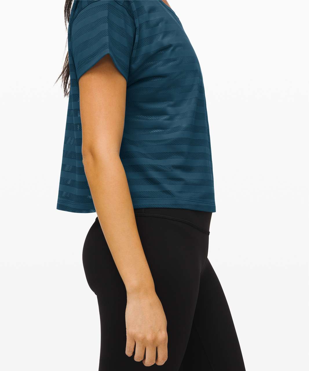 Lululemon Cates Tee *Mesh - Night Diver