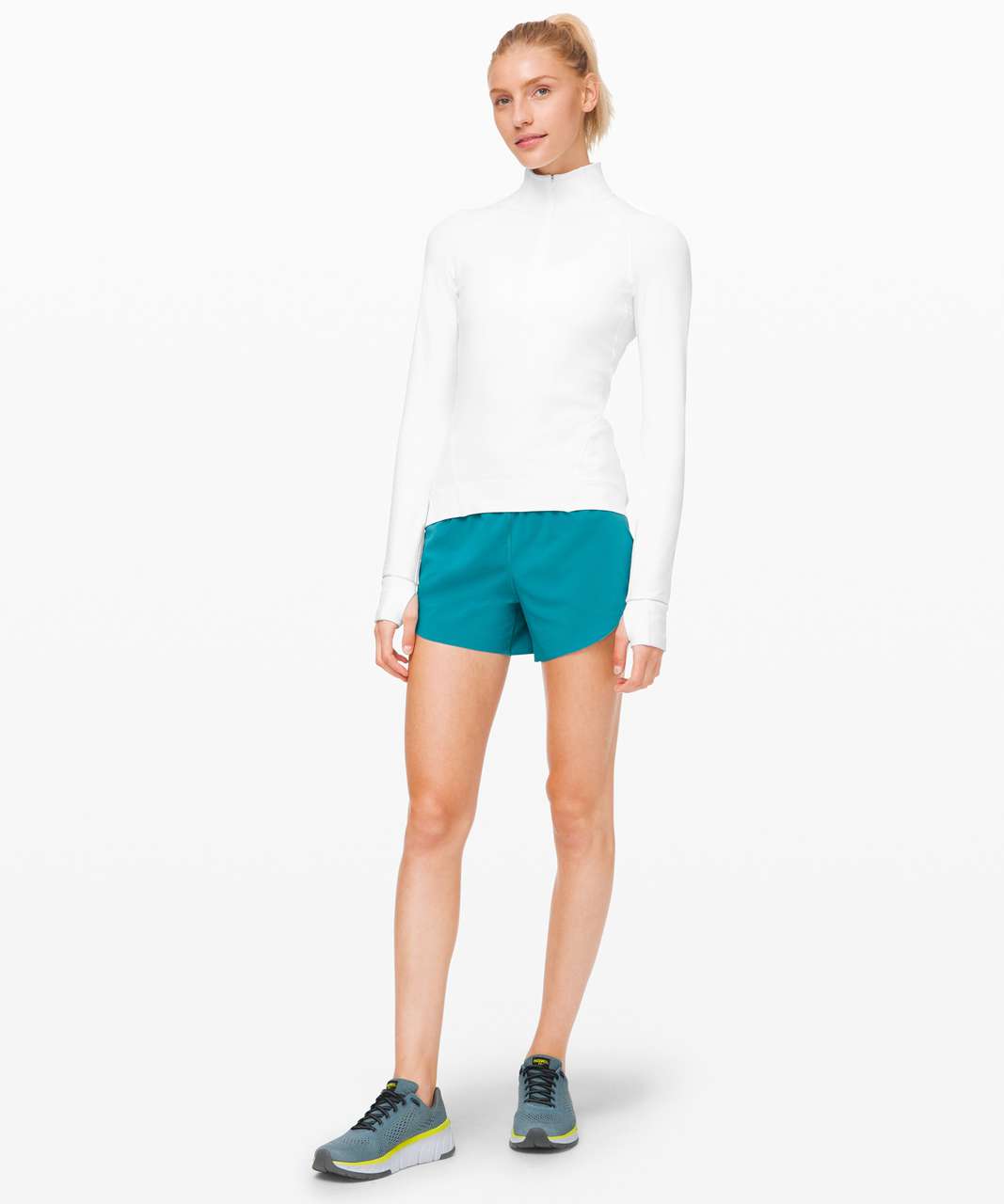 Lululemon Outrun the Elements 1/2 Zip - White - lulu fanatics