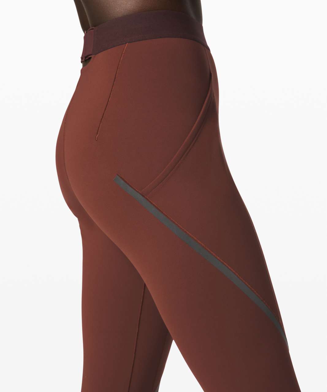 Lululemon Esker Tight Reflective *lululemon lab - Dark Cedar