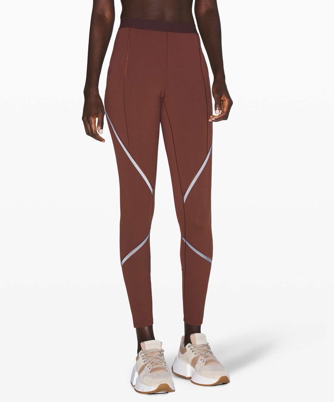 Lululemon Esker Tight Reflective *lululemon lab - Dark Cedar