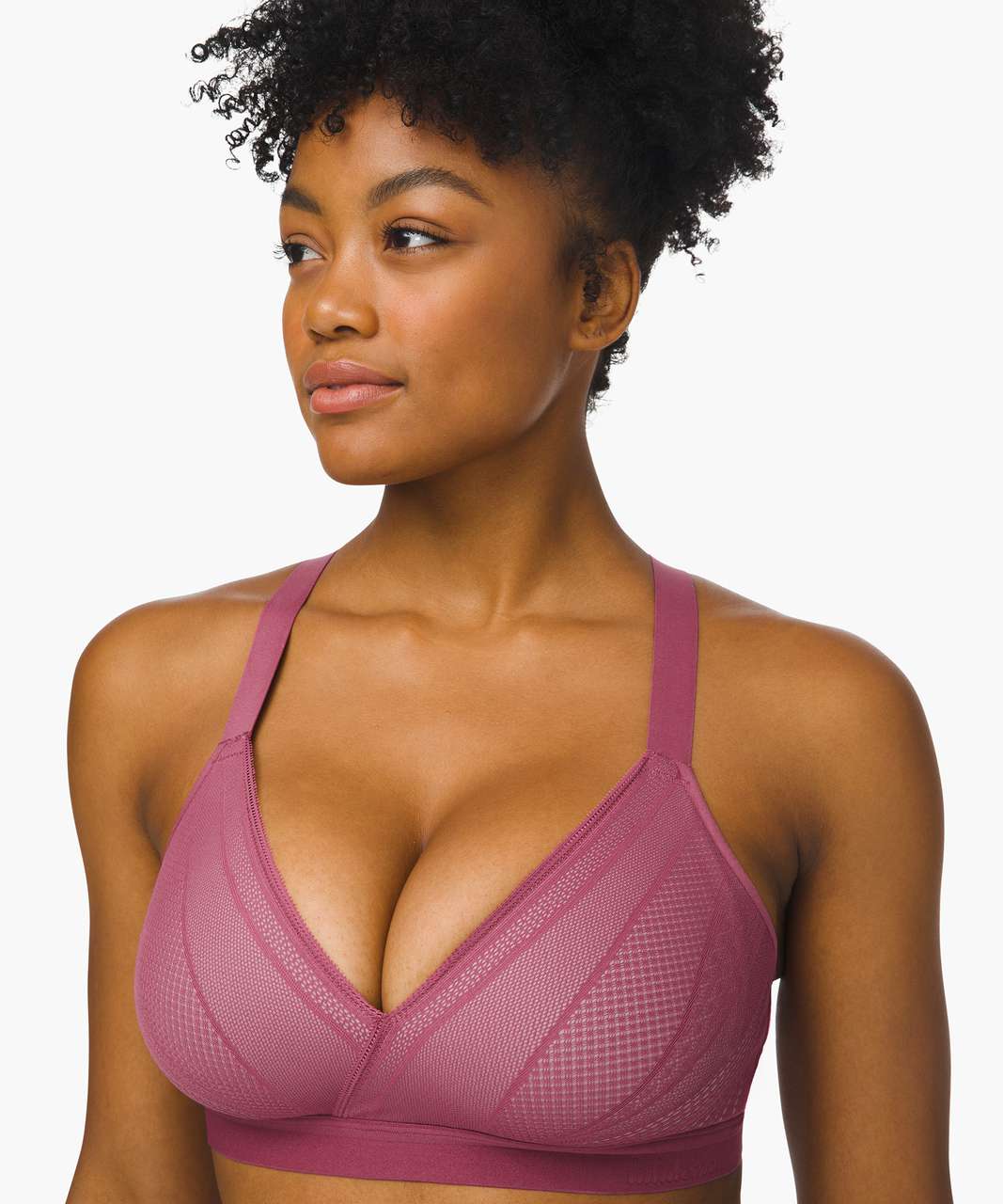 LULULEMON Awake to Lace Bra size:34B Black/Barely Beige