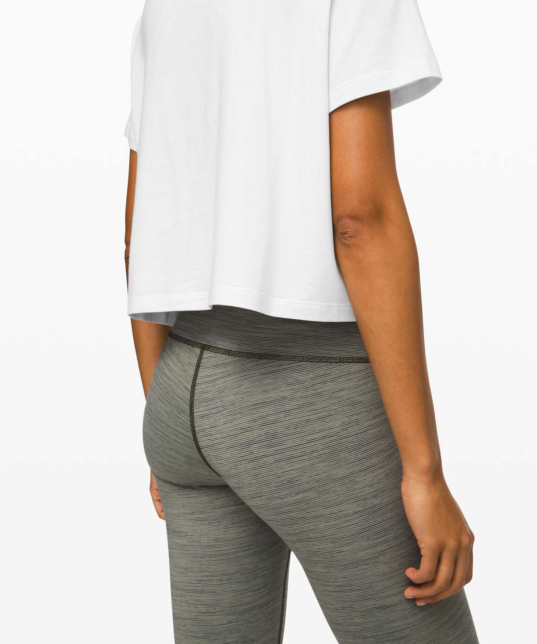 Lululemon Cates Crop Tee - Alpine White