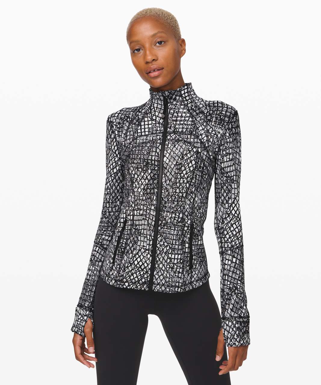 Lululemon Define Jacket *Luxtreme - Tectonic Jacquard White Black