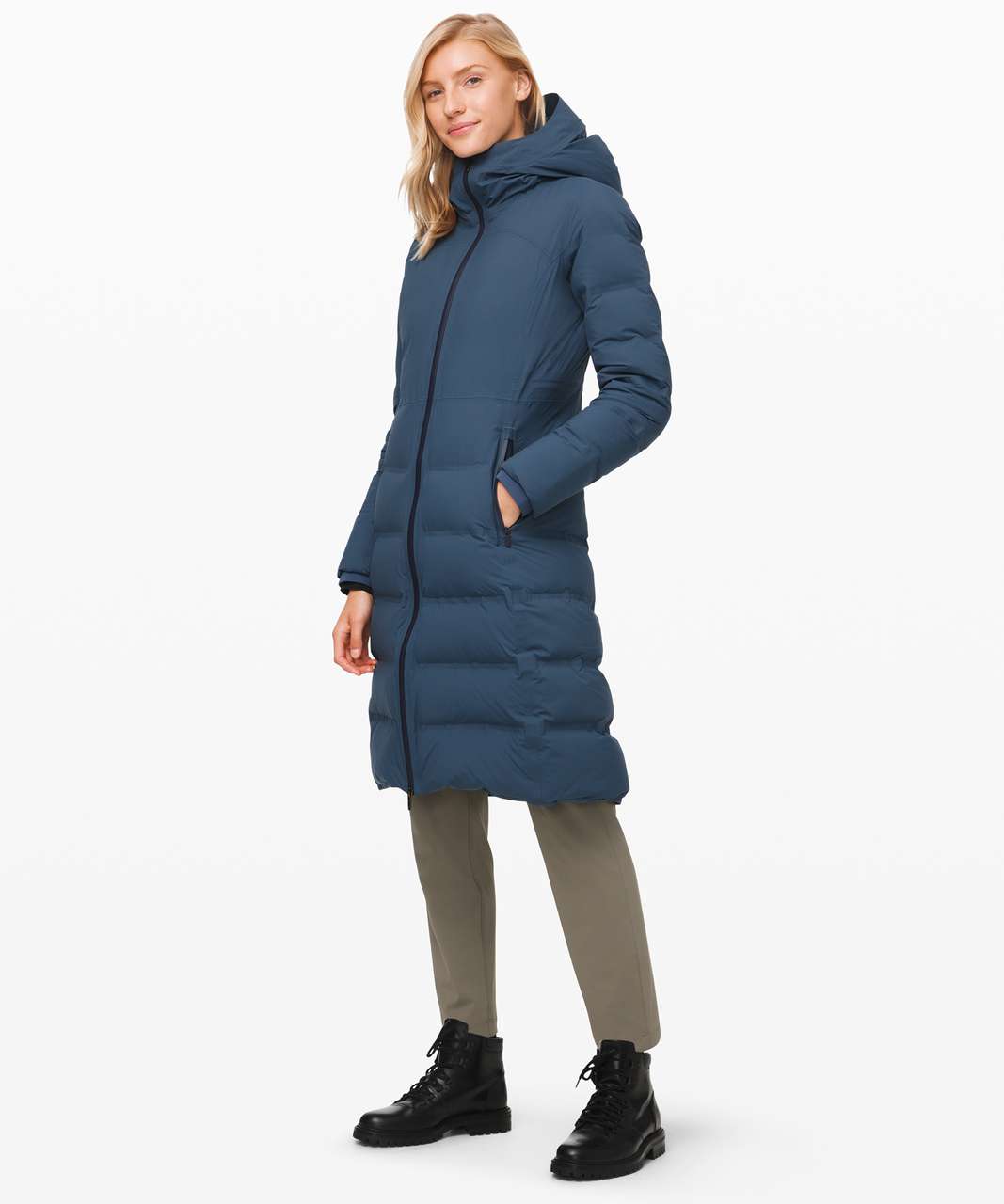 Lululemon Sleet Street Long Jacket - Code Blue