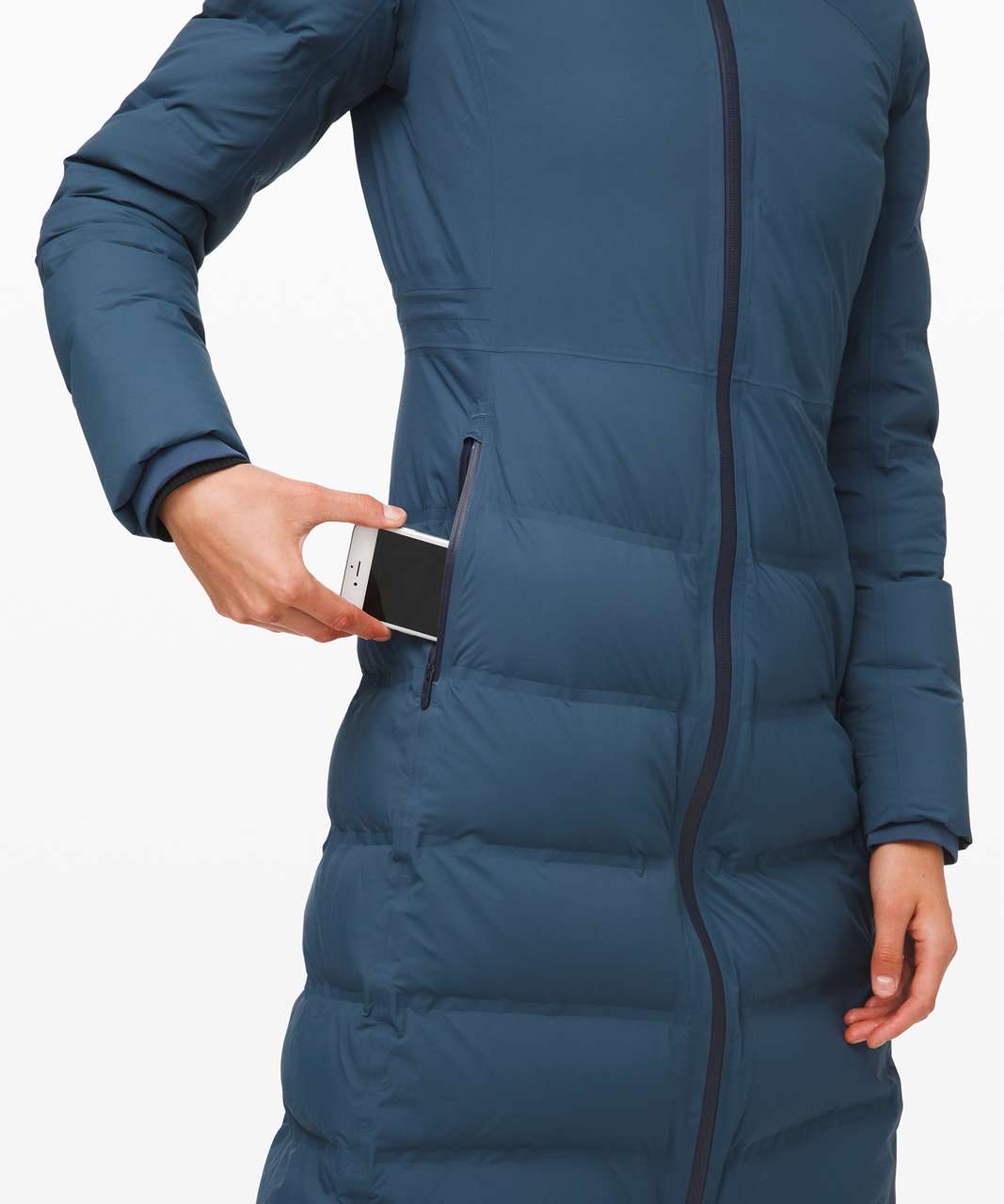 Lululemon Sleet Street Long Jacket - Code Blue