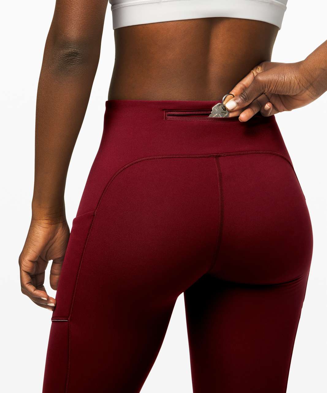 Lululemon Speed Up Tight 28" *Brushed Full-On Luxtreme - Deep Rouge