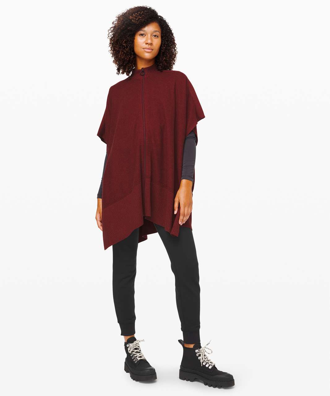 Lululemon Call Me Cozy Wrap - Heathered Deep Rouge