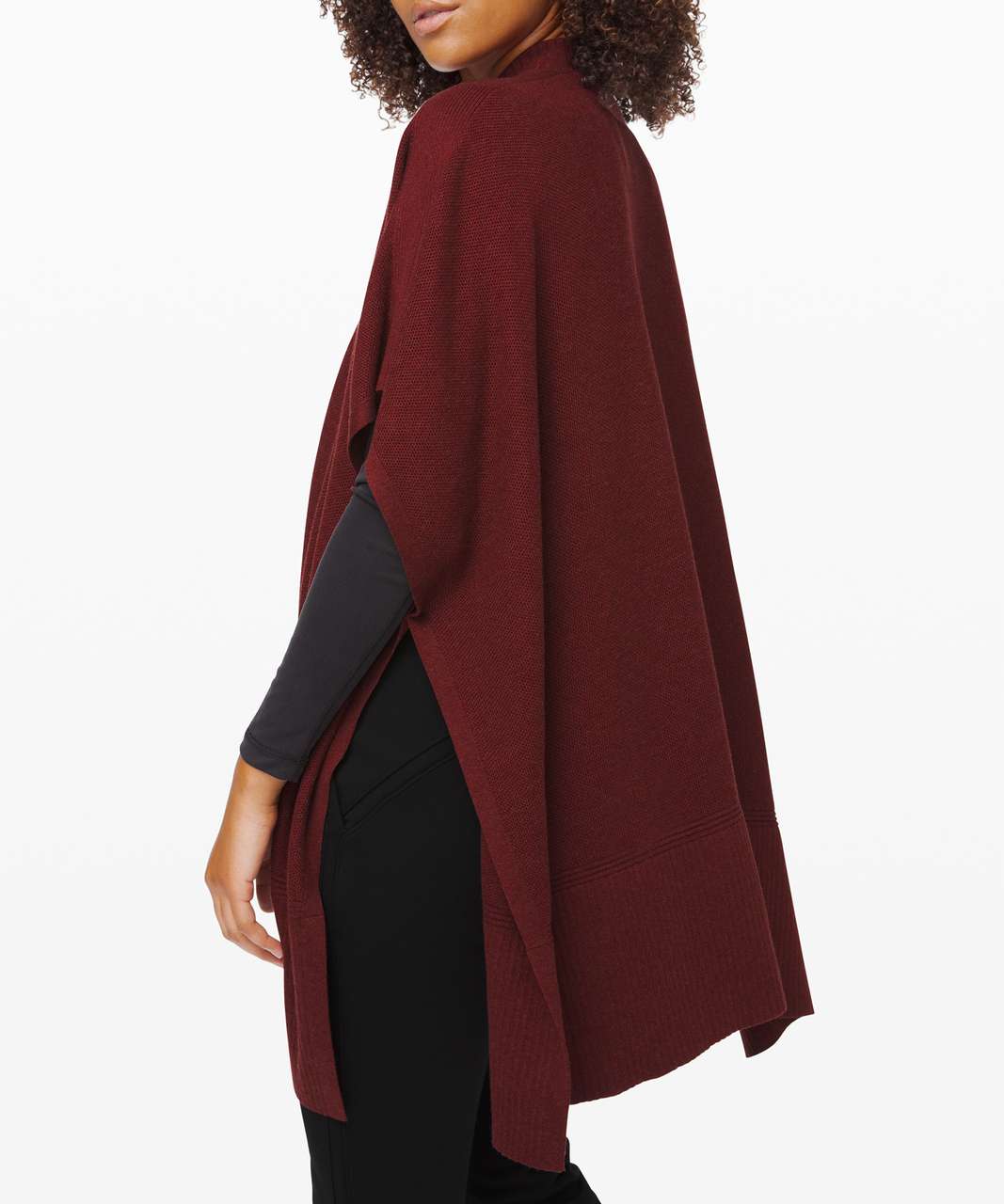 Lululemon Call Me Cozy Wrap - Heathered Deep Rouge