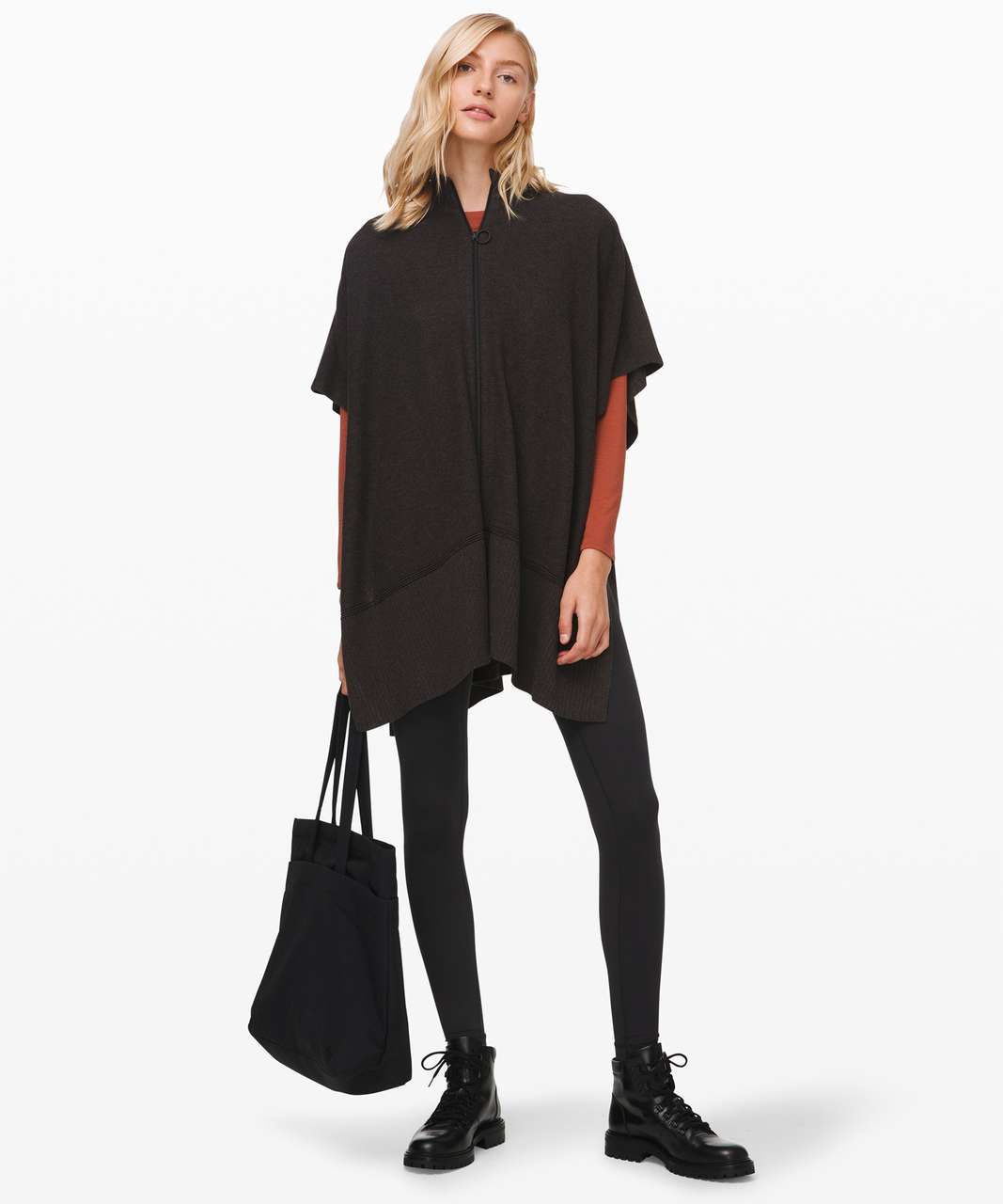 Lululemon Call Me Cozy Wrap - Heathered Black