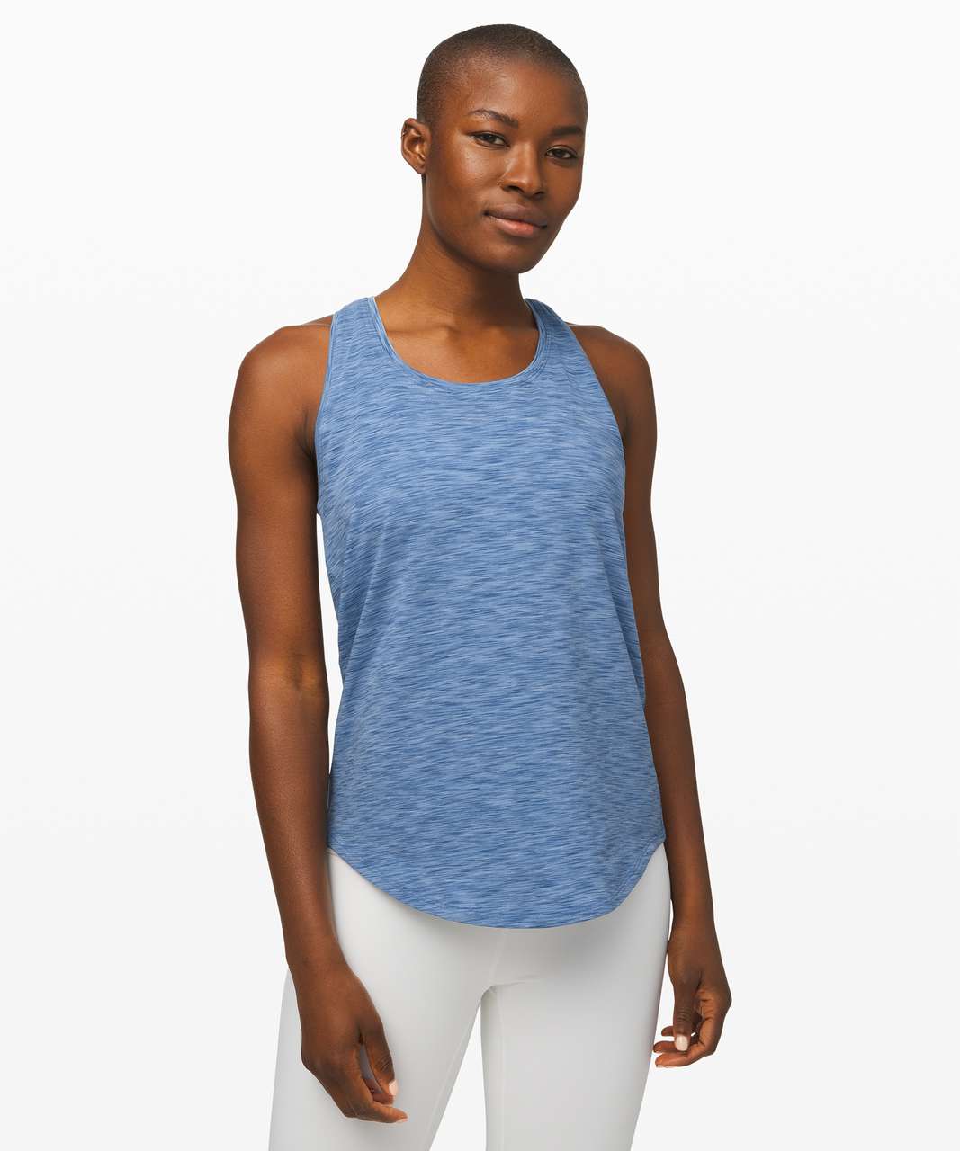 Lululemon Love Tank *Pleated - Space Dye Code Blue / Blue Denim