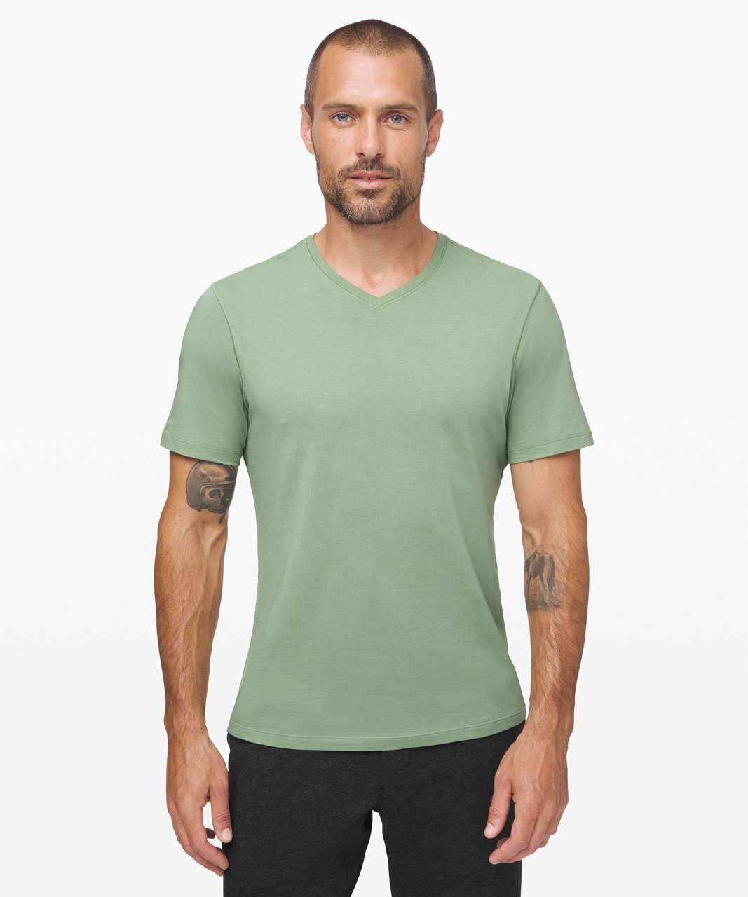 Lululemon 5 Year Basic V - Willow Green