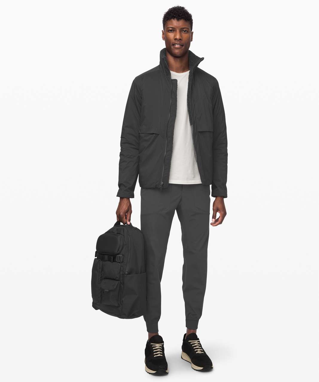 Lululemon Requisition Bomber - Black / Heathered Black