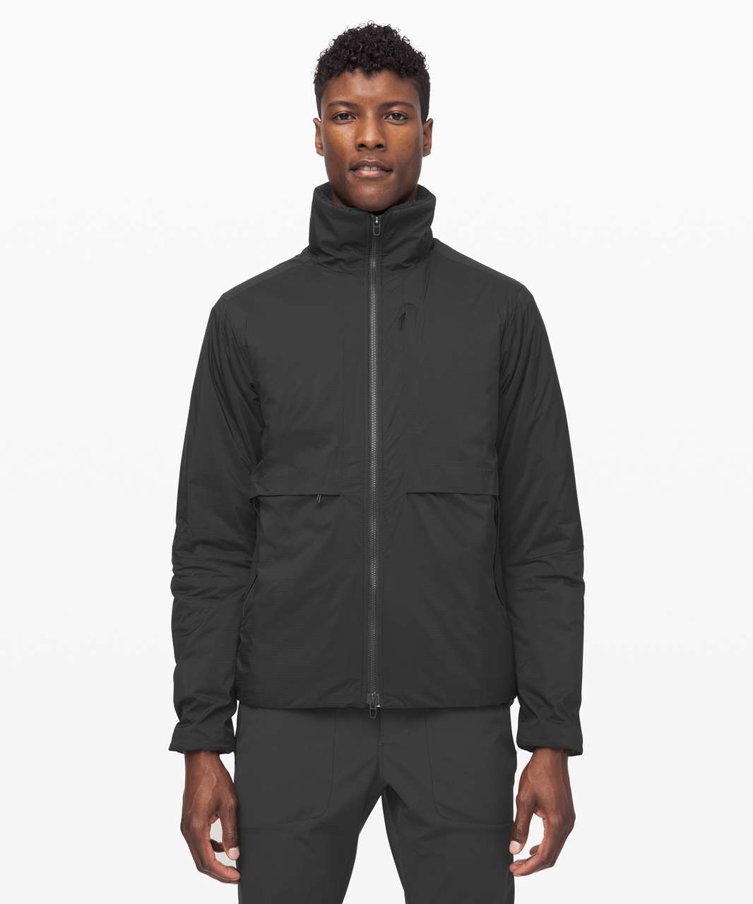 Lululemon Requisition Bomber - Black / Heathered Black - lulu fanatics