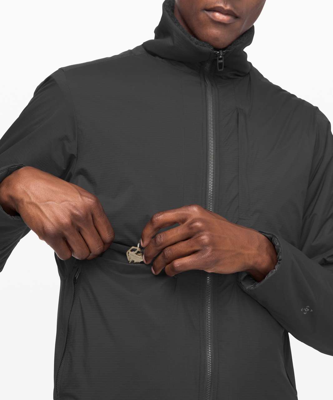 Lululemon Requisition Bomber - Black / Heathered Black