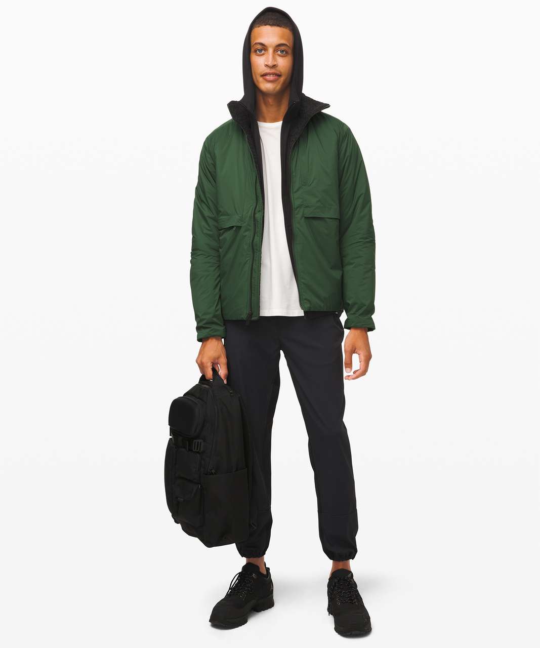 Lululemon Requisition Bomber - Envy Green / Heathered Black - lulu fanatics