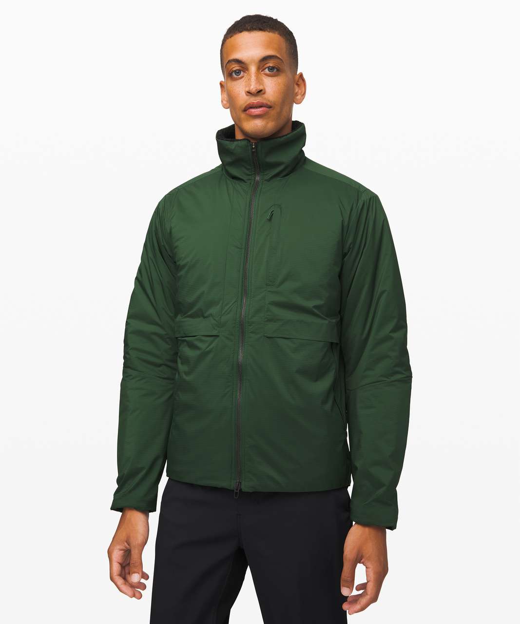 Lululemon Requisition Bomber - Envy Green / Heathered Black