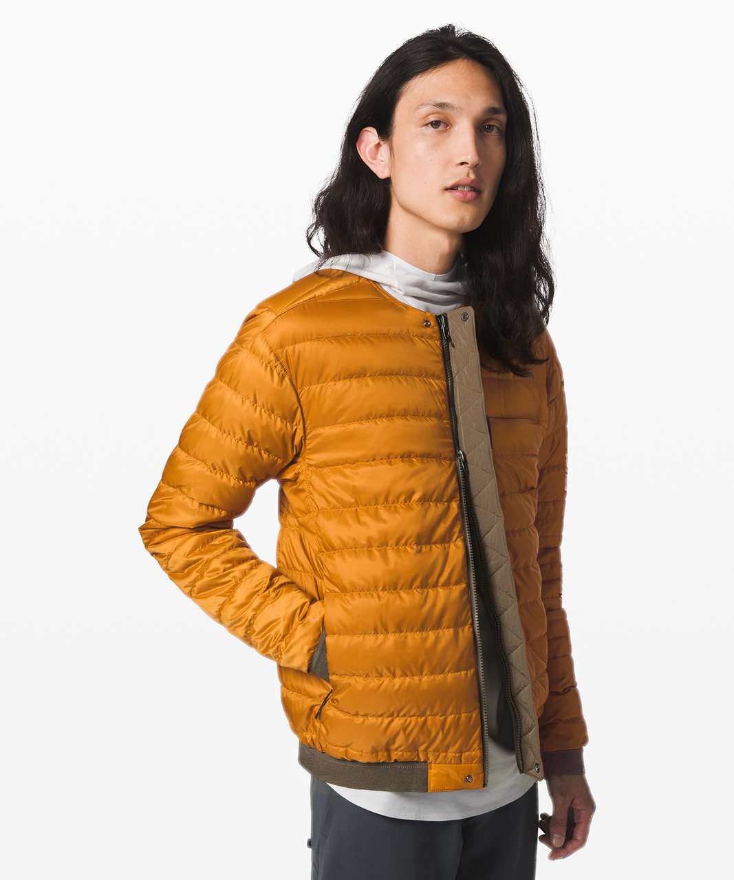 Lululemon Ashta Bomber Reversible *lululemon lab - Nomad / Roman Gold