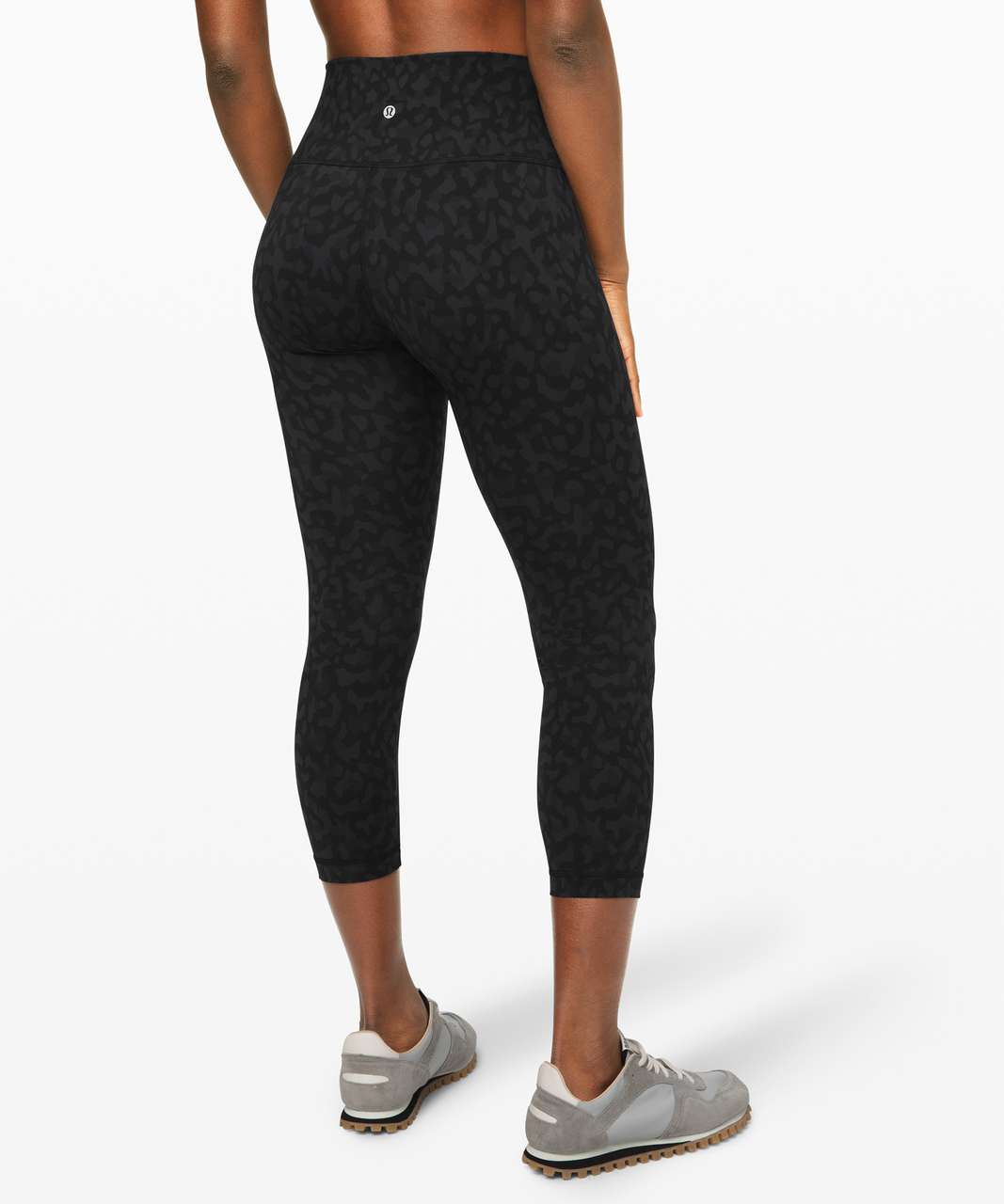 Lululemon Free To Flow Crop (17) - Magnum / White - lulu fanatics