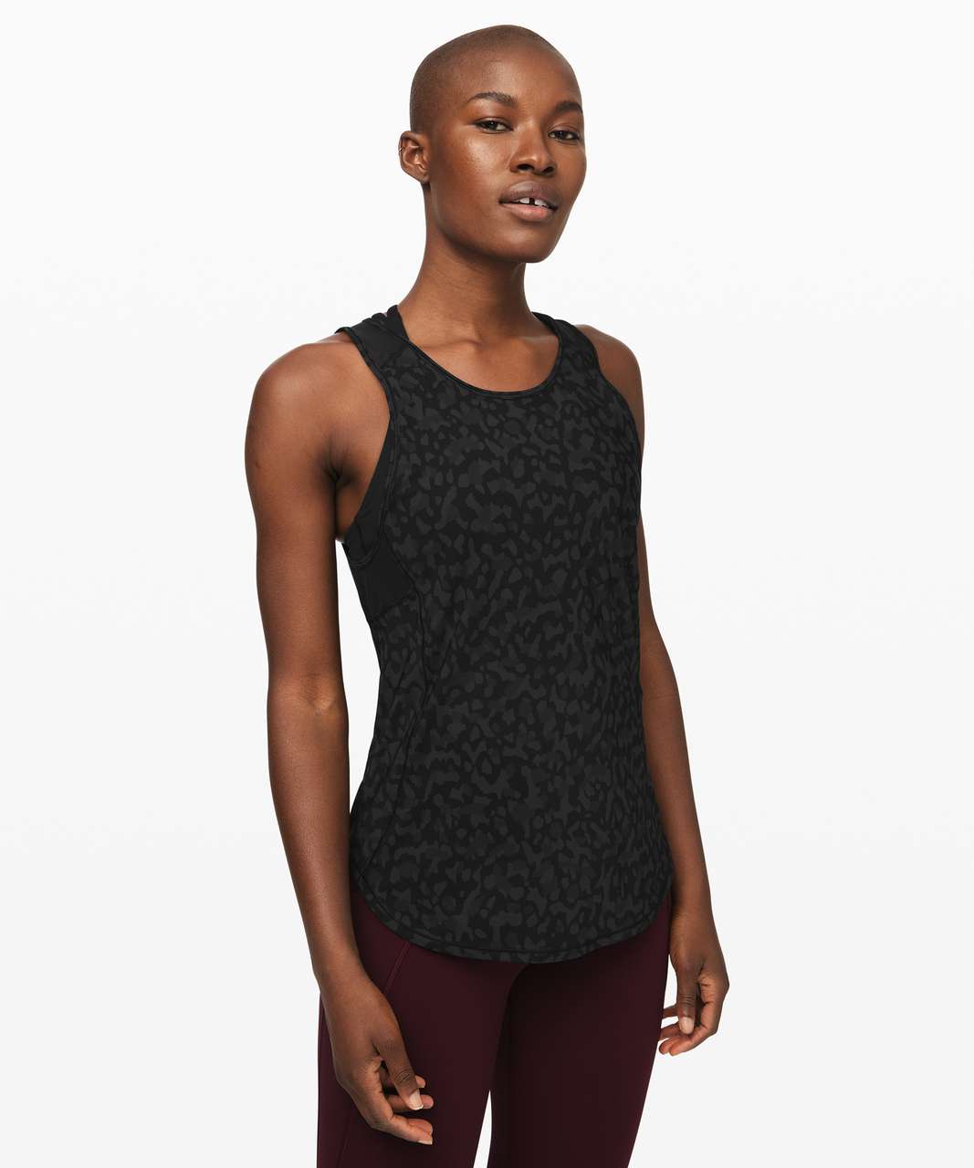 Lululemon Sculpt Tank II - Formation Camo Deep Coal Multi  / Black