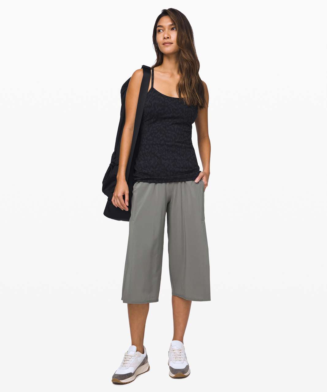 Lululemon Free To Be Tank *everlux In Formation Camo Deep Coal Multi
