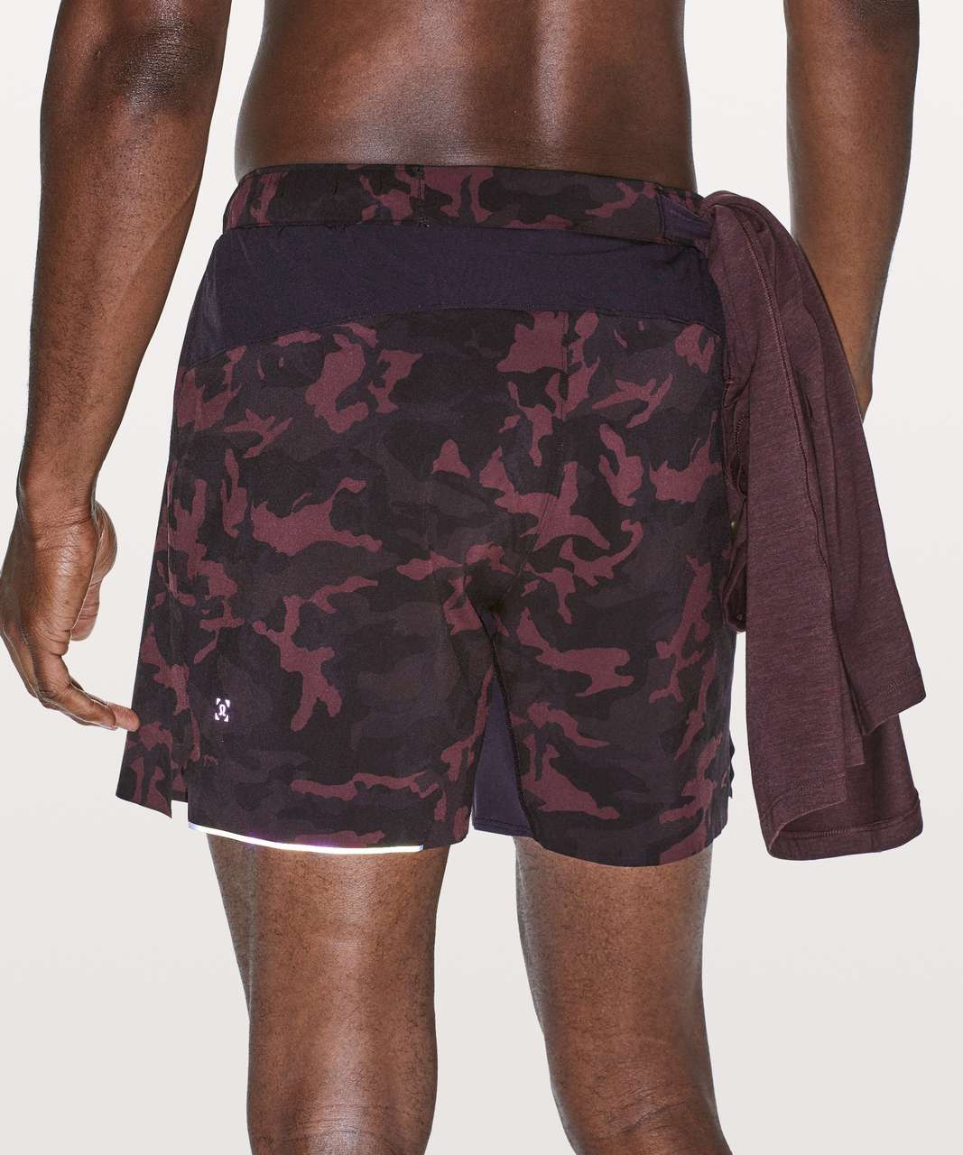 Lululemon Surge Short 6" *Liner - Incognito Camo Red Multi