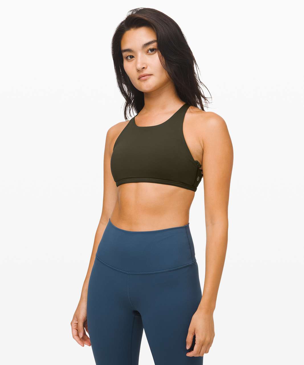 Lululemon Free To Be Bra *Wild High Neck - Dark Olive