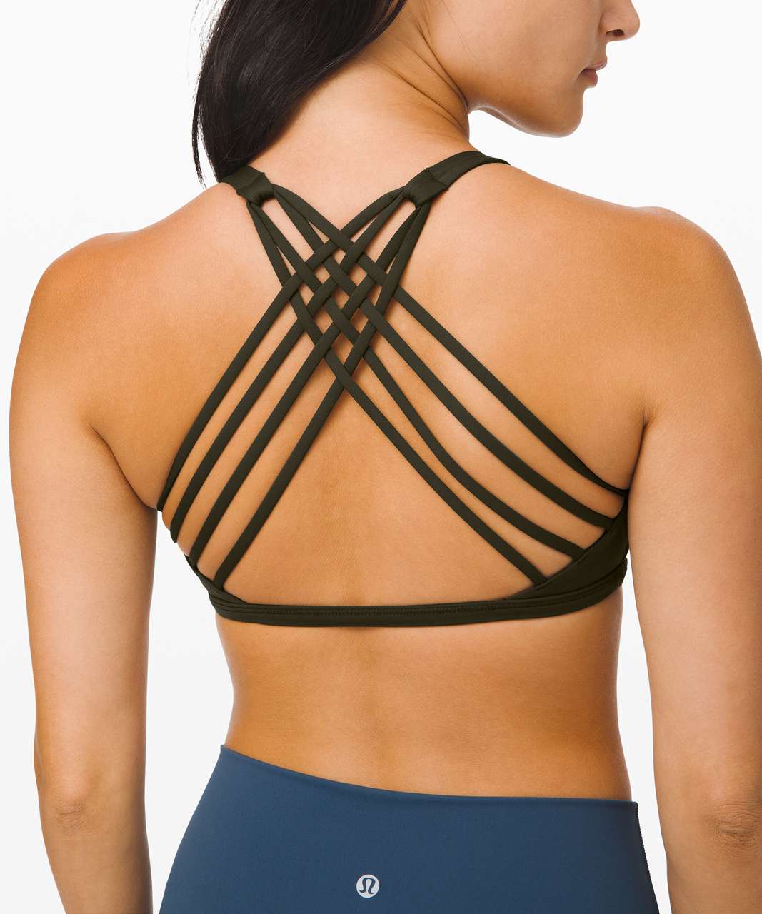 Lululemon Free To Be Bra *Wild High Neck - Dark Olive