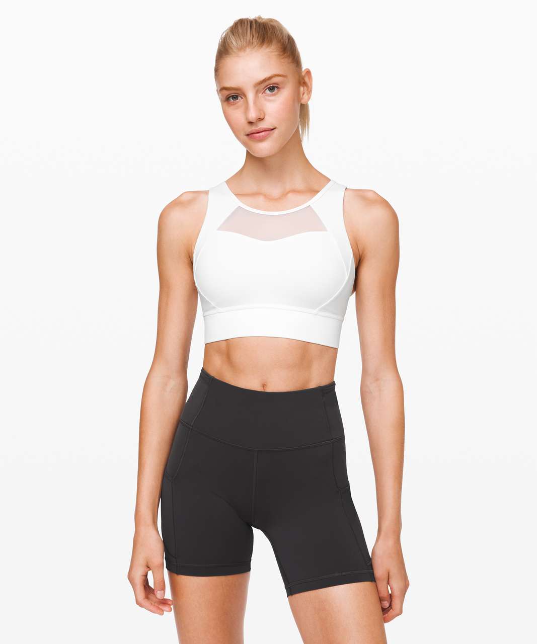 Lululemon Breathe it In Bra - White - lulu fanatics