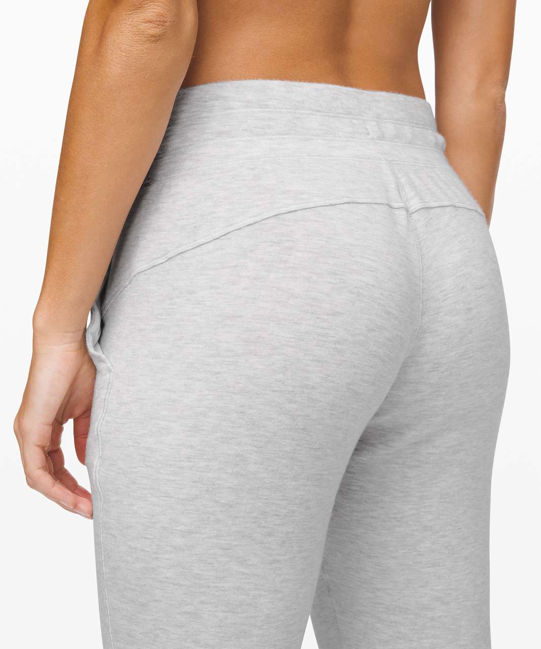 Lululemon Warm Down Jogger Soft Touch Heathered Gray Pants Women's