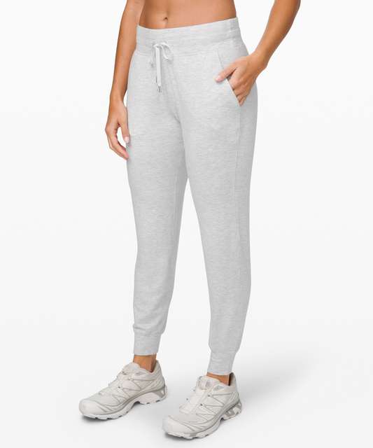 NWT LULULEMON TRD6 White Thread Dye Cotton Terry Warm Down Jogger Pants 6