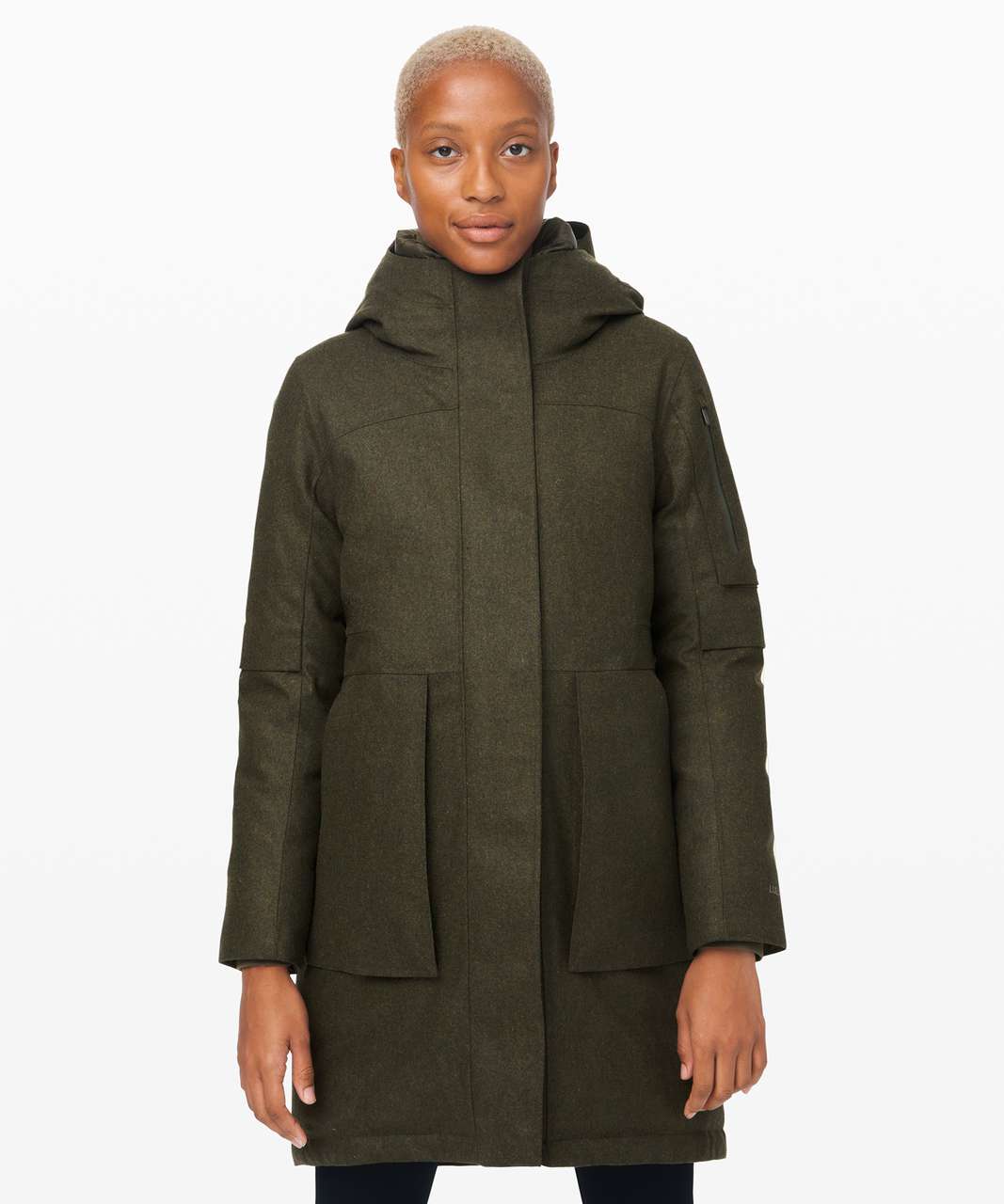 Lululemon Winter Warrior Parka *Wool - Heathered Dark Olive