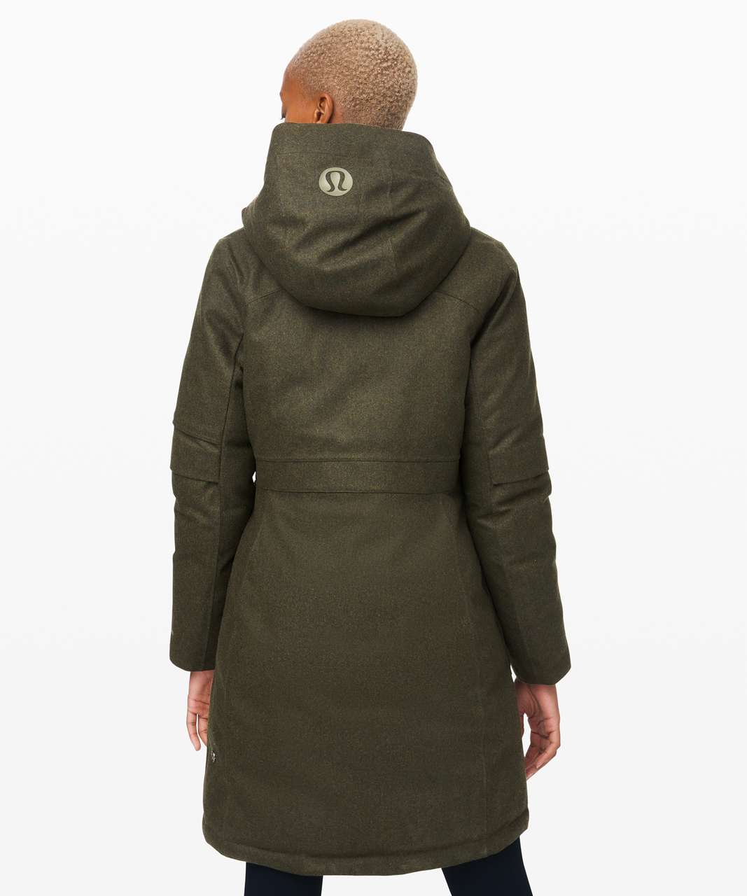 Lululemon Winter Warrior Parka *Wool - Heathered Dark Olive