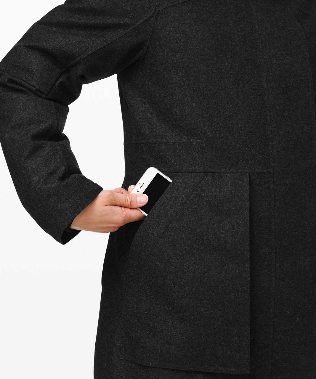 Lululemon Winter Warrior Parka *Wool - Heathered Black Night Lululemon Winter Warrior Parka *Wool - Heathered Black Night