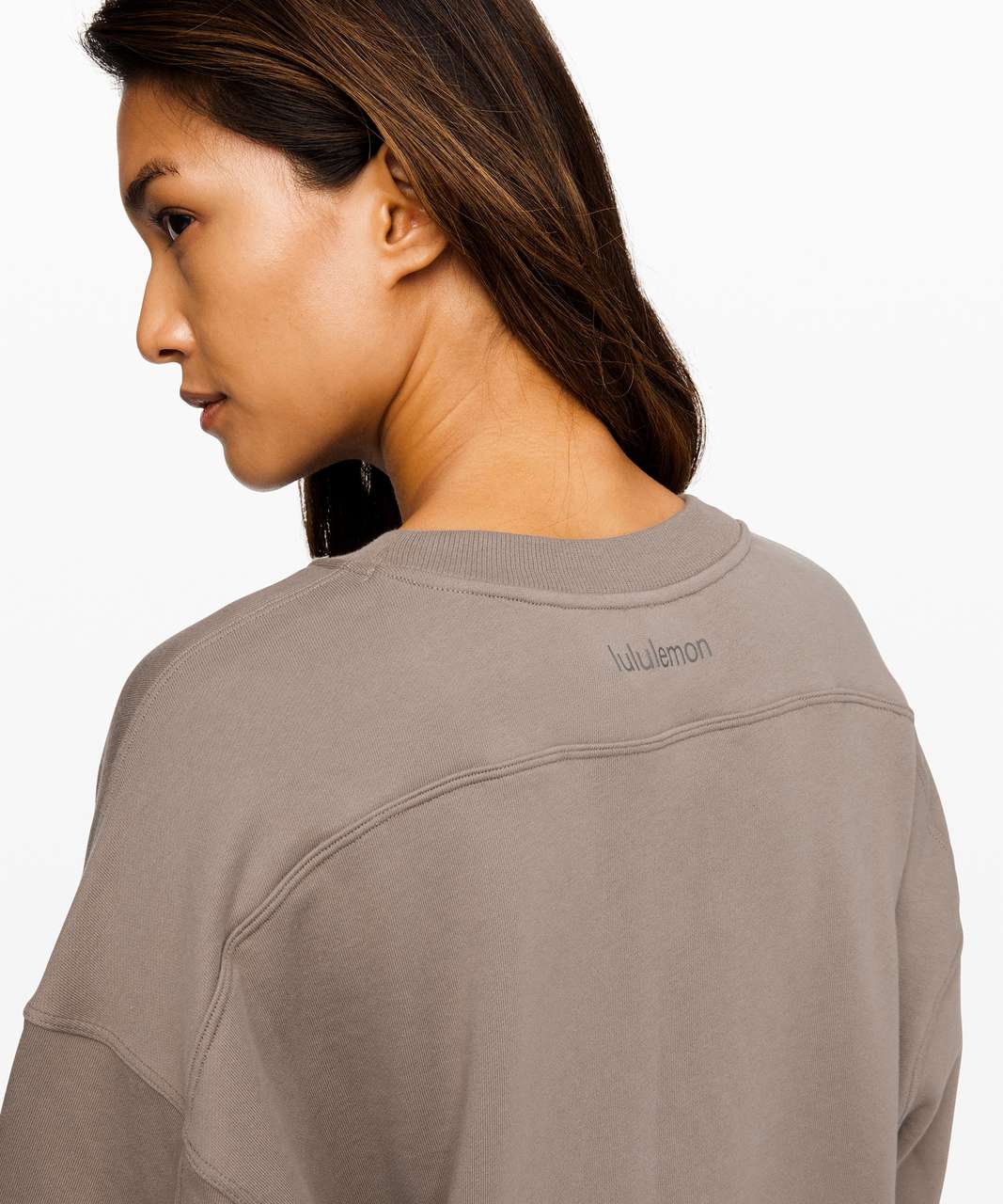 Lululemon Perfectly Oversized Crew - Carbon Dust - lulu fanatics