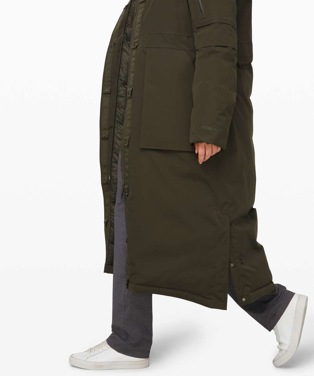 Lululemon Winter Warrior Long Parka - Dark Olive (First Release