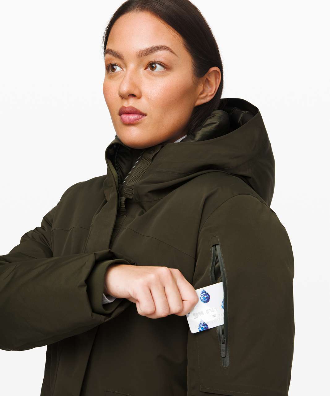 Lululemon Winter Warrior Long Parka - Dark Olive (First Release)