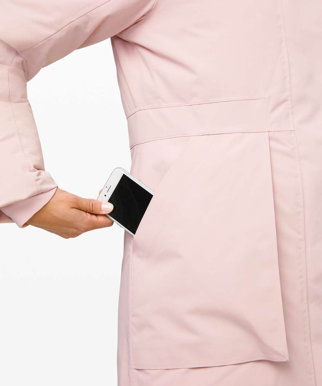 Lululemon Winter Warrior Long Parka - Porcelain Pink