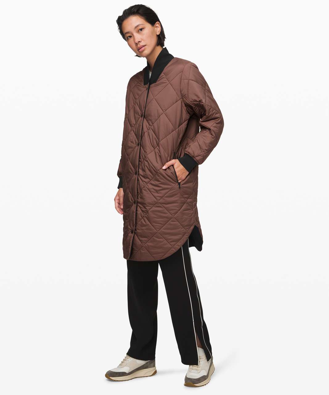 Lululemon Enough Puff Jacket - Mauve Stone / Black