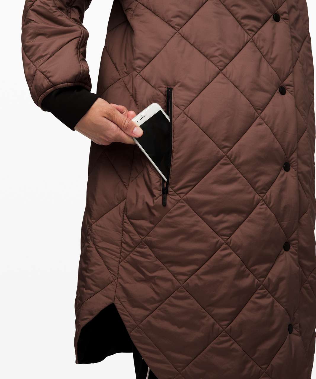 Lululemon Enough Puff Jacket - Mauve Stone / Black