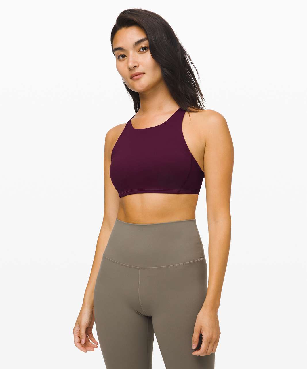 Lululemon Free To Be Bra - Plum - lulu fanatics