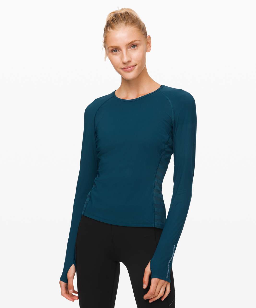 Lululemon See All Ways Long Sleeve - Night Diver - lulu fanatics