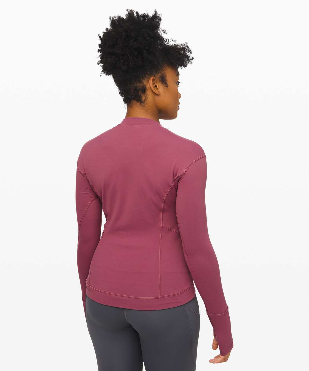 Lululemon Its Rulu Run Half Zip - Ripened Raspberry - lulu fanatics