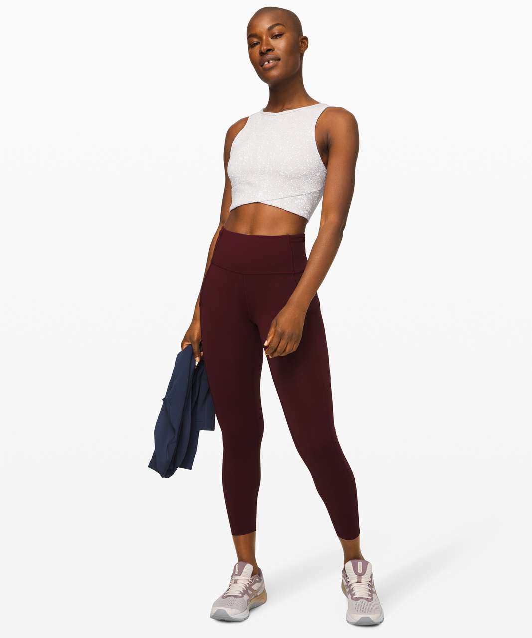 Lululemon Fast and Free Tight II 25 *Non-Reflective Nulux - Garnet - lulu  fanatics