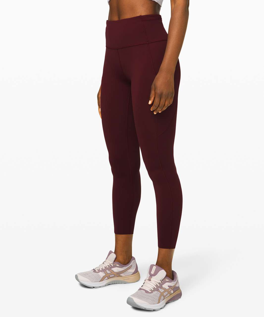 Lululemon Fast and Free Tight II 25" *Non-Reflective Nulux - Garnet