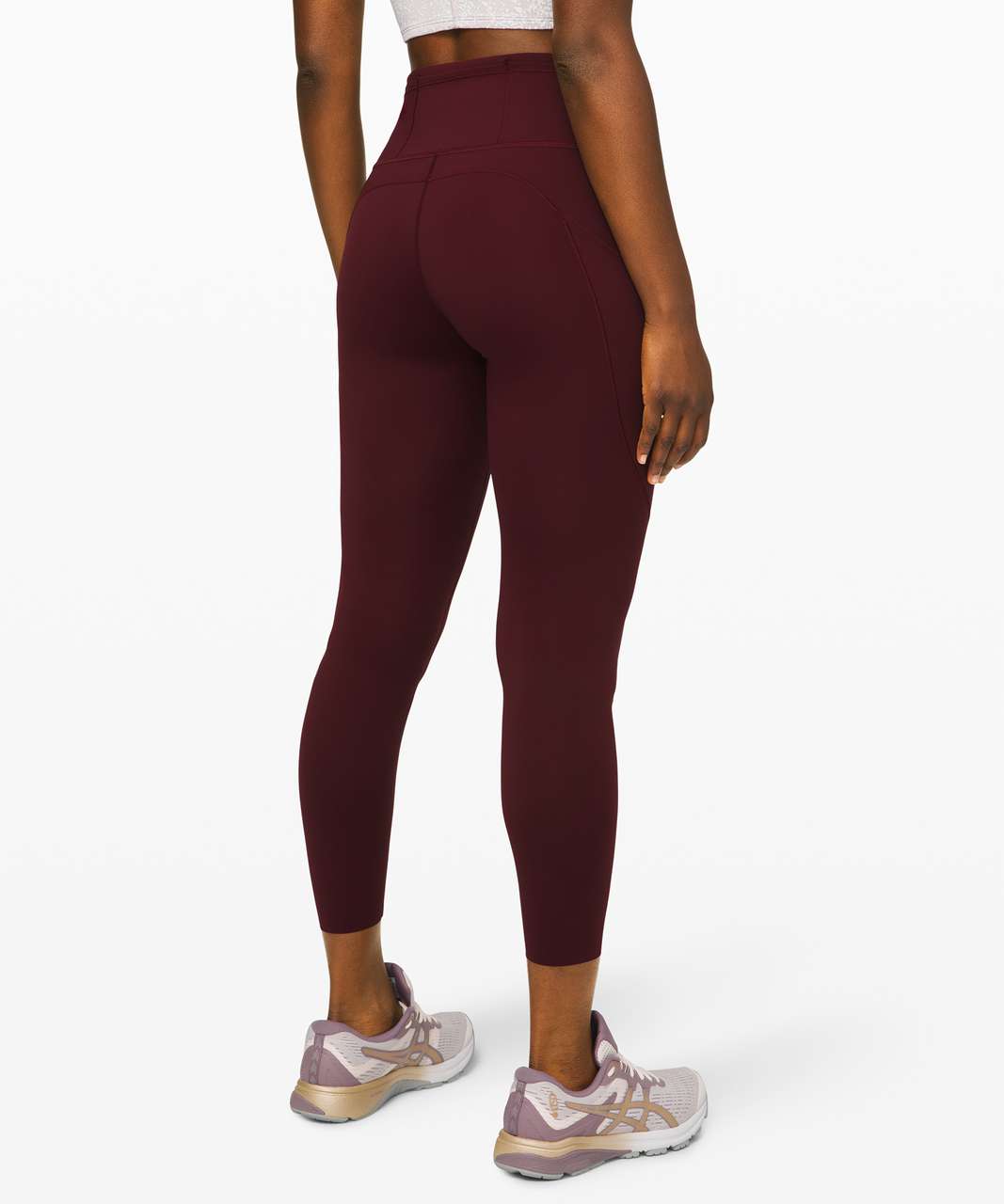 Lululemon Fast and Free Tight II 25" *Non-Reflective Nulux - Garnet